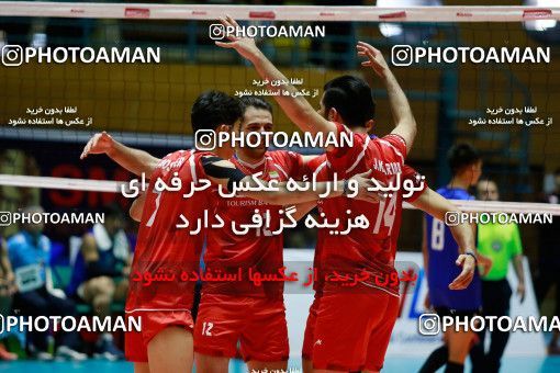 708979, مرحله نیمه نهایی دومین دوره مسابقات والیبال قهرمانی زیر 23 سال آسیا، ، اردبیل، سالن 6 هزار نفری حسین رضازاده، 1396/02/18، ایران ۳ -   ۰