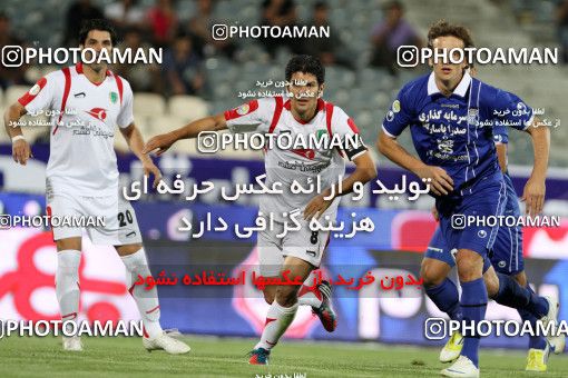 731201, لیگ برتر فوتبال ایران، Persian Gulf Cup، Week 8، First Leg، 2012/09/15، Tehran، Azadi Stadium، Rah Ahan 0 - 2 Esteghlal