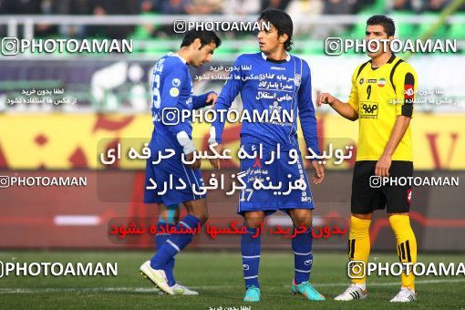 733345, Isfahan,Fooladshahr, [*parameter:4*], لیگ برتر فوتبال ایران، Persian Gulf Cup، Week 15، First Leg، Sepahan 0 v 1 Esteghlal on 2012/11/18 at Foolad Shahr Stadium