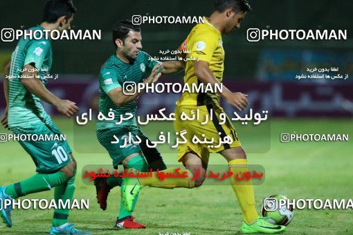 878760, Isfahan,Fooladshahr, , جام حذفی فوتبال ایران, 1/16 stage, Khorramshahr Cup, Zob Ahan Esfahan 1 v 1 Fajr-e Sepasi Shiraz on 2017/09/08 at Foolad Shahr Stadium