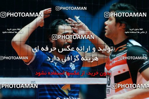 954288, Tehran, Iran, Iran Volleyball Super League، Shahid Hojaji Cup، 2017-18 season، First Leg، Week 3، Sarmayeh Bank 3 v ۱ Paykan on 2017/10/18 at Volleyball House of Tehran