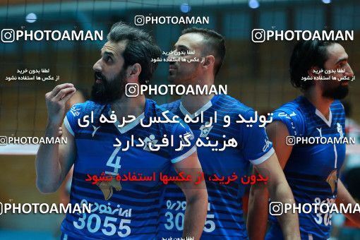 954171, Tehran, , Iran Volleyball Super League، Shahid Hojaji Cup، 2017-18 season، First Leg، Week 3، Sarmayeh Bank v Paykan on 2017/10/18 at Volleyball House of Tehran  / ([*parameter:140*] - [*parameter:139*]) (3-۱)