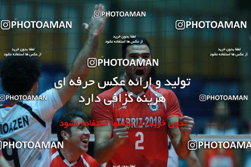 974376, Tehran, Iran, Iran Volleyball Super League، Shahid Hojaji Cup، 2017-18 season، First Leg، Week 10، Sarmayeh Bank 3 v ۰ Shahrdari Tabriz on 2017/11/29 at Azadi Indoor Stadium