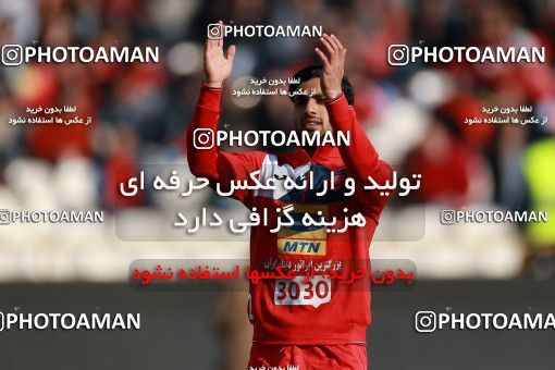 1035737, Tehran, Iran, لیگ برتر فوتبال ایران، Persian Gulf Cup، Week 20، Second Leg، Persepolis 1 v 1 Gostaresh Foulad Tabriz on 2018/01/18 at Azadi Stadium