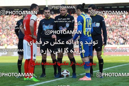 1036467, Tehran, Iran, لیگ برتر فوتبال ایران، Persian Gulf Cup، Week 20، Second Leg، Persepolis 1 v 1 Gostaresh Foulad Tabriz on 2018/01/18 at Azadi Stadium