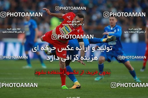 1069808, Tehran, Iran, لیگ برتر فوتبال ایران، Persian Gulf Cup، Week 25، Second Leg، Esteghlal 1 v 0 Persepolis on 2018/03/01 at Azadi Stadium
