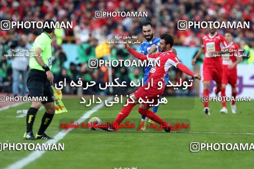 1021161, Tehran, Iran, لیگ برتر فوتبال ایران، Persian Gulf Cup، Week 25، Second Leg، Esteghlal 1 v 0 Persepolis on 2018/03/01 at Azadi Stadium