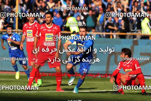 1021535, Tehran, Iran, لیگ برتر فوتبال ایران، Persian Gulf Cup، Week 25، Second Leg، Esteghlal 1 v 0 Persepolis on 2018/03/01 at Azadi Stadium