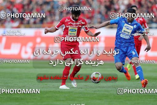 1021212, Tehran, Iran, لیگ برتر فوتبال ایران، Persian Gulf Cup، Week 25، Second Leg، Esteghlal 1 v 0 Persepolis on 2018/03/01 at Azadi Stadium