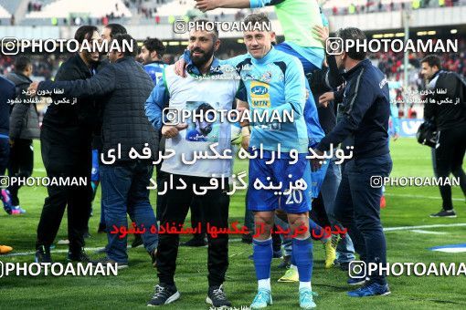 1021502, Tehran, Iran, لیگ برتر فوتبال ایران، Persian Gulf Cup، Week 25، Second Leg، Esteghlal 1 v 0 Persepolis on 2018/03/01 at Azadi Stadium