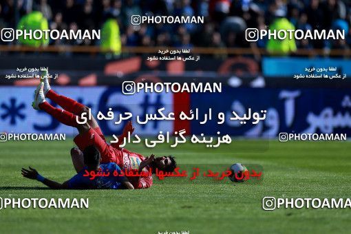 1018641, Tehran, Iran, لیگ برتر فوتبال ایران، Persian Gulf Cup، Week 25، Second Leg، Esteghlal 1 v 0 Persepolis on 2018/03/01 at Azadi Stadium