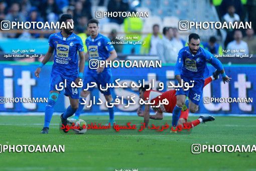 1018386, Tehran, Iran, لیگ برتر فوتبال ایران، Persian Gulf Cup، Week 25، Second Leg، Esteghlal 1 v 0 Persepolis on 2018/03/01 at Azadi Stadium