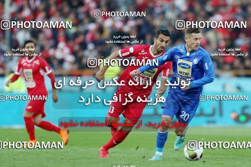 1141142, Tehran, Iran, لیگ برتر فوتبال ایران، Persian Gulf Cup، Week 25، Second Leg، Esteghlal 1 v 0 Persepolis on 2018/03/01 at Azadi Stadium