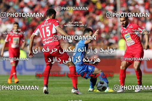 1140869, Tehran, Iran, لیگ برتر فوتبال ایران، Persian Gulf Cup، Week 25، Second Leg، Esteghlal 1 v 0 Persepolis on 2018/03/01 at Azadi Stadium