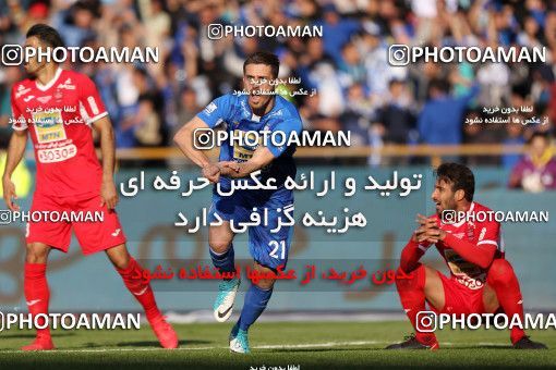 1140631, Tehran, Iran, لیگ برتر فوتبال ایران، Persian Gulf Cup، Week 25، Second Leg، Esteghlal 1 v 0 Persepolis on 2018/03/01 at Azadi Stadium