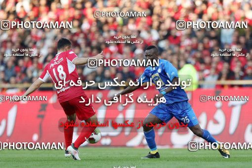 1140694, Tehran, Iran, لیگ برتر فوتبال ایران، Persian Gulf Cup، Week 25، Second Leg، Esteghlal 1 v 0 Persepolis on 2018/03/01 at Azadi Stadium