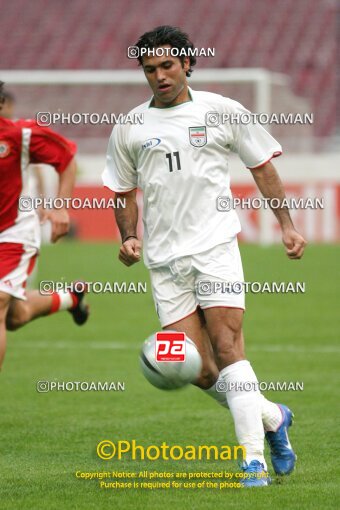 2102952, مرحله گروهی مسابقات مقدماتی جام جهانی 2006 آلمان، گروه A، , 1383/03/20، ایران، تهران، ورزشگاه آزادی، ایران ۰ - ۱ اردن