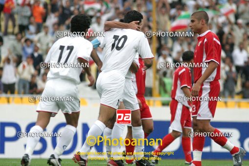 2103003, مرحله گروهی مسابقات مقدماتی جام جهانی 2006 آلمان، گروه A، , 1383/03/20، ایران، تهران، ورزشگاه آزادی، ایران ۰ - ۱ اردن