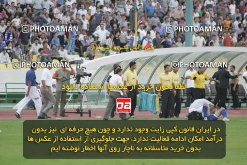 1930125, Tehran, Iran, لیگ برتر فوتبال ایران، Persian Gulf Cup، Week 2، First Leg، 2005/09/07، Pas 1 - 0 Esteghlal