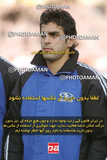 1932047, Tehran, Iran, لیگ برتر فوتبال ایران، Persian Gulf Cup، Week 16، Second Leg، 2005/12/29، Esteghlal 1 - 1 Saba