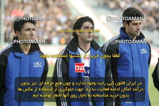 1932051, Tehran, Iran, لیگ برتر فوتبال ایران، Persian Gulf Cup، Week 16، Second Leg، 2005/12/29، Esteghlal 1 - 1 Saba