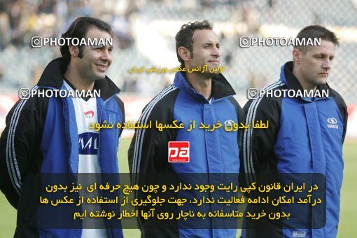 1932053, Tehran, Iran, لیگ برتر فوتبال ایران، Persian Gulf Cup، Week 16، Second Leg، 2005/12/29، Esteghlal 1 - 1 Saba