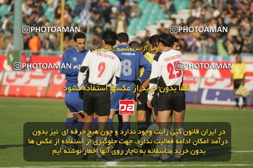 1932067, Tehran, Iran, لیگ برتر فوتبال ایران، Persian Gulf Cup، Week 16، Second Leg، 2005/12/29، Esteghlal 1 - 1 Saba