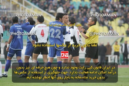 1932110, Tehran, Iran, لیگ برتر فوتبال ایران، Persian Gulf Cup، Week 16، Second Leg، 2005/12/29، Esteghlal 1 - 1 Saba