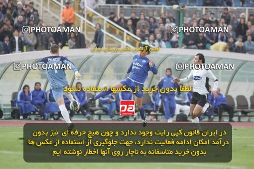 1932115, Tehran, Iran, لیگ برتر فوتبال ایران، Persian Gulf Cup، Week 16، Second Leg، 2005/12/29، Esteghlal 1 - 1 Saba