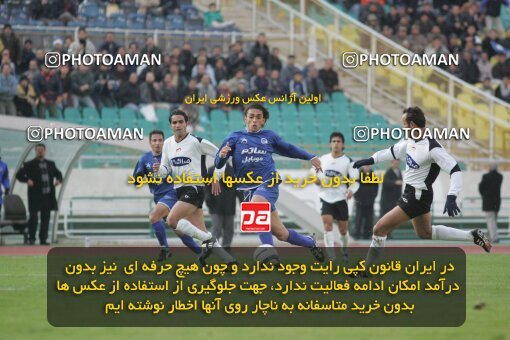 1932123, Tehran, Iran, لیگ برتر فوتبال ایران، Persian Gulf Cup، Week 16، Second Leg، 2005/12/29، Esteghlal 1 - 1 Saba