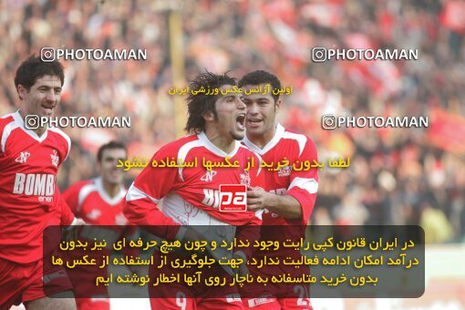 1932343, Tehran, Iran, لیگ برتر فوتبال ایران، Persian Gulf Cup، Week 17، Second Leg، 2006/01/05، Persepolis 2 - 2 Saipa
