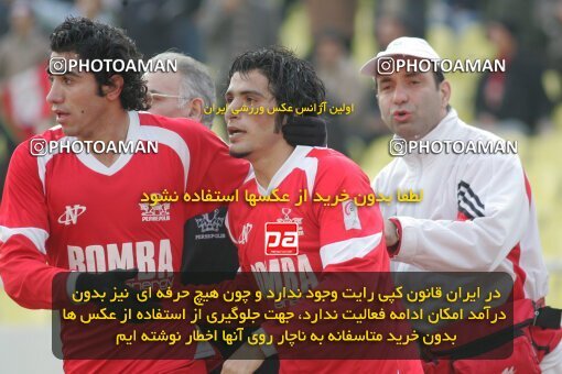 1932347, Tehran, Iran, لیگ برتر فوتبال ایران، Persian Gulf Cup، Week 17، Second Leg، 2006/01/05، Persepolis 2 - 2 Saipa
