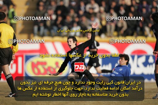 1932798, Mashhad, Iran, لیگ برتر فوتبال ایران، Persian Gulf Cup، Week 18، Second Leg، 2006/01/19، Aboumoslem 1 - 0 Esteghlal