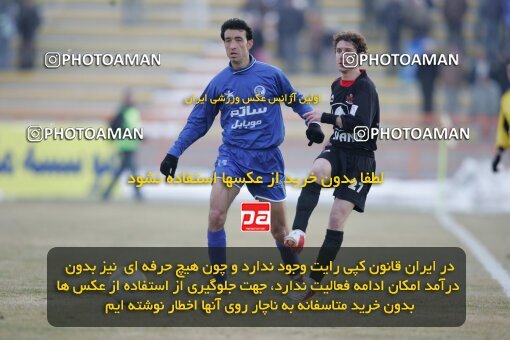 1932850, Mashhad, Iran, لیگ برتر فوتبال ایران، Persian Gulf Cup، Week 18، Second Leg، 2006/01/19، Aboumoslem 1 - 0 Esteghlal