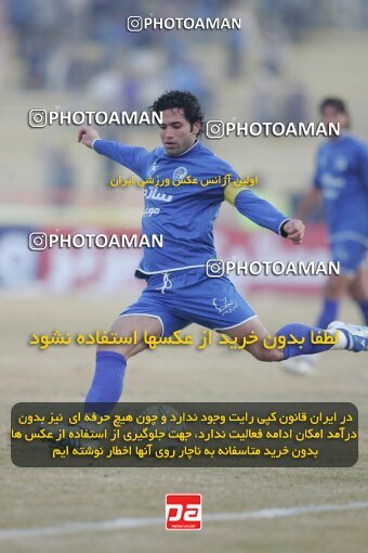 1932861, Mashhad, Iran, لیگ برتر فوتبال ایران، Persian Gulf Cup، Week 18، Second Leg، 2006/01/19، Aboumoslem 1 - 0 Esteghlal