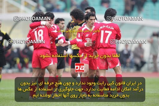 1935179, Tehran, Iran, لیگ برتر فوتبال ایران، Persian Gulf Cup، Week 21، Second Leg، 2006/02/03، Persepolis 2 - 3 Foulad Khouzestan
