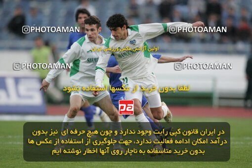 1937498, Tehran, Iran, لیگ برتر فوتبال ایران، Persian Gulf Cup، Week 26، Second Leg، 2006/03/17، Esteghlal 1 - 1 Shamoushak Noshahr