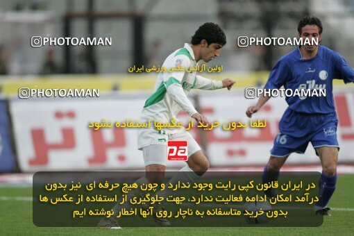 1937499, Tehran, Iran, لیگ برتر فوتبال ایران، Persian Gulf Cup، Week 26، Second Leg، 2006/03/17، Esteghlal 1 - 1 Shamoushak Noshahr
