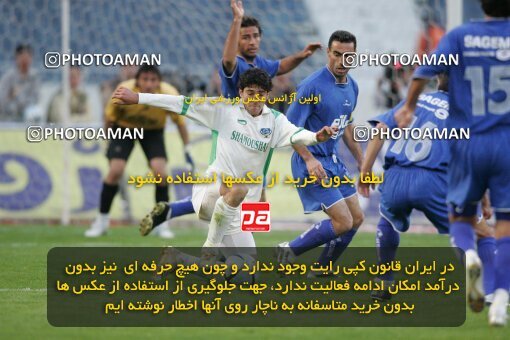 1937512, Tehran, Iran, لیگ برتر فوتبال ایران، Persian Gulf Cup، Week 26، Second Leg، 2006/03/17، Esteghlal 1 - 1 Shamoushak Noshahr