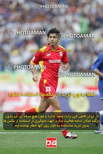1946571, لیگ برتر فوتبال ایران، Persian Gulf Cup، Week 28، Second Leg، 2006/04/06، Tehran، Azadi Stadium، Esteghlal 4 - ۱ Foulad Khouzestan
