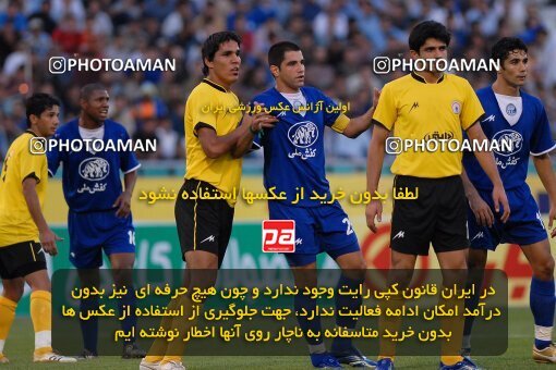 1999002, لیگ برتر فوتبال ایران، Persian Gulf Cup، Week 3، First Leg، 2006/09/21، Tehran، Azadi Stadium، Esteghlal 3 - 2 Fajr-e Sepasi Shiraz