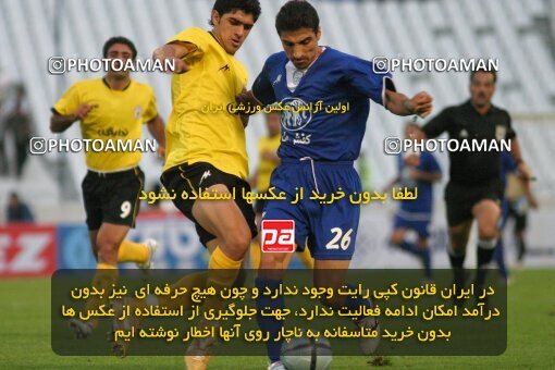1996435, Tehran, Iran, لیگ برتر فوتبال ایران، Persian Gulf Cup، Week 3، First Leg، 2006/09/21، Esteghlal 3 - 2 Fajr-e Sepasi Shiraz