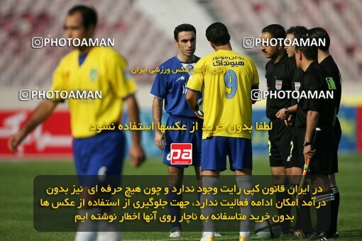 1999028, لیگ برتر فوتبال ایران، Persian Gulf Cup، Week 7، First Leg، 2006/10/24، Tehran، Azadi Stadium، Esteghlal 1 - ۱ Rah Ahan