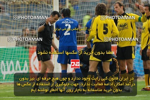 2001987, لیگ برتر فوتبال ایران، Persian Gulf Cup، Week 11، First Leg، 2006/12/01، Tehran، Azadi Stadium، Esteghlal 2 - ۱ Sepahan
