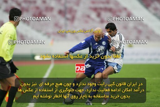 2004551, Tehran, Iran, لیگ برتر فوتبال ایران، Persian Gulf Cup، Week 13، First Leg، 2006/12/17، Esteghlal 0 - 1 Paykan
