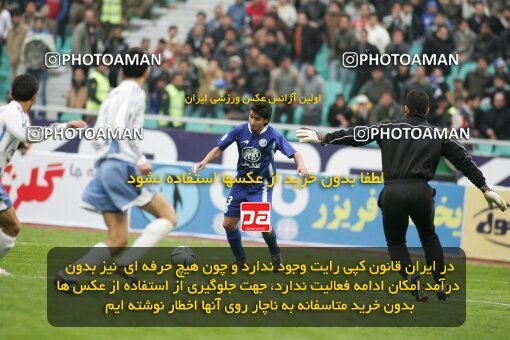 2004565, Tehran, Iran, لیگ برتر فوتبال ایران، Persian Gulf Cup، Week 13، First Leg، 2006/12/17، Esteghlal 0 - 1 Paykan