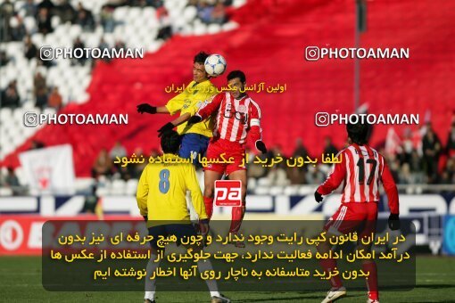 2005344, Tehran, Iran, لیگ برتر فوتبال ایران، Persian Gulf Cup، Week 14، First Leg، 2006/12/29، Persepolis 1 - 2 Rah Ahan