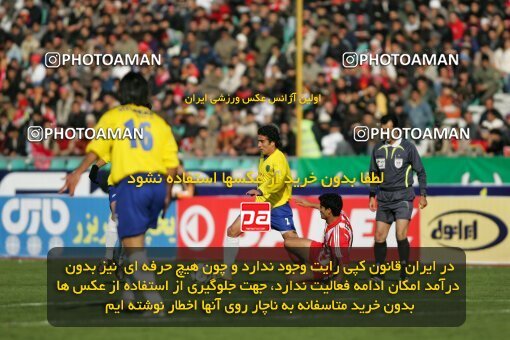 2005348, Tehran, Iran, لیگ برتر فوتبال ایران، Persian Gulf Cup، Week 14، First Leg، 2006/12/29، Persepolis 1 - 2 Rah Ahan