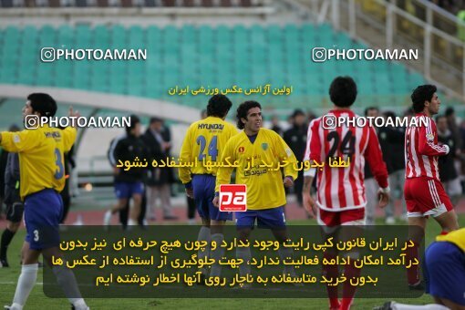 2005369, Tehran, Iran, لیگ برتر فوتبال ایران، Persian Gulf Cup، Week 14، First Leg، 2006/12/29، Persepolis 1 - 2 Rah Ahan