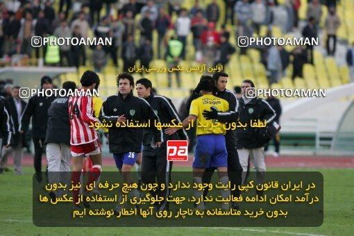 2005372, Tehran, Iran, لیگ برتر فوتبال ایران، Persian Gulf Cup، Week 14، First Leg، 2006/12/29، Persepolis 1 - 2 Rah Ahan